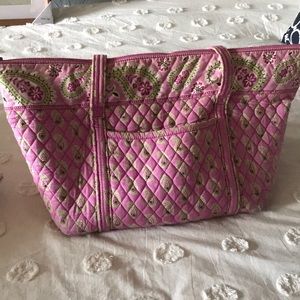 Vera Bradley pink paisley tote bag